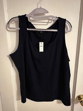 Talbots Dark Navy Scoop Neck Tank Top